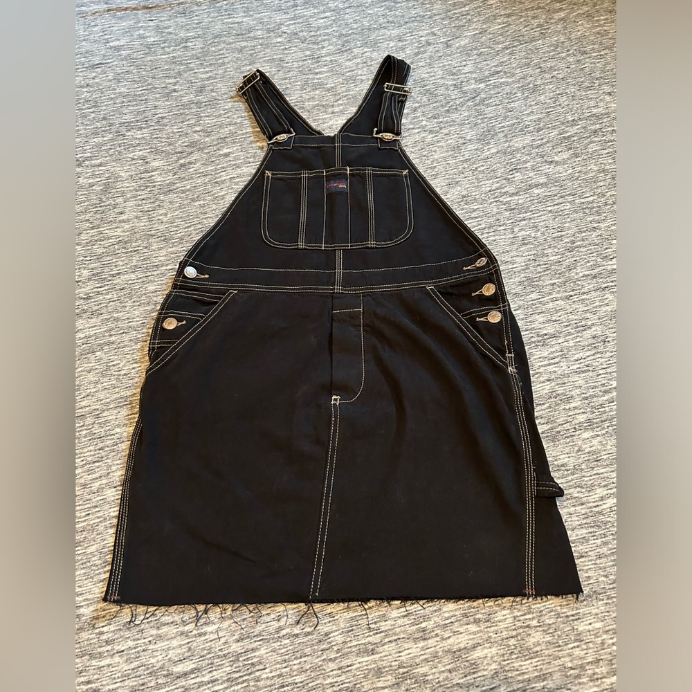 Union Bay Black Denim Overall Skirt